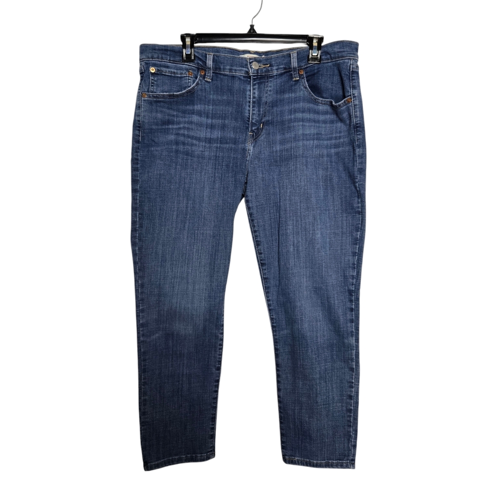 Levi's Women's Boyfriend Jeans - Blue - Picture 2 of 7